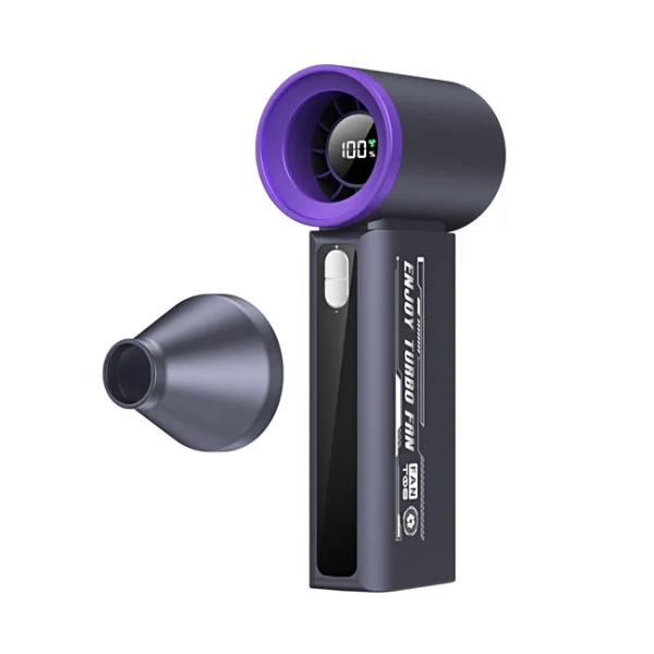 Портативный ручной вентилятор T-08 с аккумулятором и USB зарядкой • Компактный мини вентилятор с несколькими режимами обдува для дома, офиса, дороги и прогулок