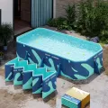 Портативний складний басейн Pool 318×183×50 см KAR107 • Просторий та зручний басейн для відкритого використання