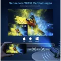Портативный смарт-проектор для дома HY320, Android 11 • Проектор LED Full HD з пультом керування 1080P/4K