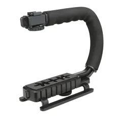 Портативный стабилизатор AY49U для видеосъемки U-образная ручная стабилизирующая подставка – кронштейн с держателем камеры/телефона и вспышки