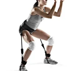 Портативный тренажер - эспандер для прыжков и бега Vertical High Jump Trainer Универсальный домашний / уличный тренажер для ног