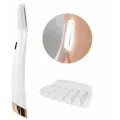 Портативный триммер-эпилятор для лица от батареек Flawless Dermaplane • Триммер для бровей с подсветкой