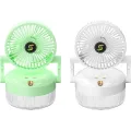 Портативный вентилятор-распылитель с 3 режимами обдува Fan 1317 • Складной мини-вентилятор с поворотом 180° увлажнением и быстрой зарядкой Type-C