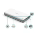 Портативное зарядное устройство ROMOSS Sense 6 Powerbank 20000 мА/ч ∙ Внешний аккумулятор – павербанк USBx2, MicroUSB