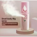 Портативний зволожувач для обличчя Nano Mist Soraver AND MSK-3445 рожевий • Нано-розпилювач для шкіри обличчя AND MSK-3445 з холодним туманом та USB-зарядкою рожевий