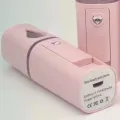 Портативний зволожувач для обличчя Nano Mist Soraver AND MSK-3445 рожевий • Нано-розпилювач для шкіри обличчя AND MSK-3445 з холодним туманом та USB-зарядкою рожевий