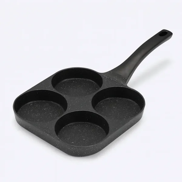 Порционная сковорода с антипригарным покрытием 4 в 1 • Универсальная сковорода для приготовления нескольких блюд одновременно