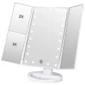 Тройное косметическое зеркало для макияжа с подсветкой LED Magnifying Mirror