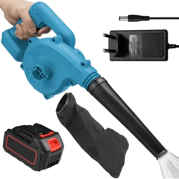 Воздуходувка аккумуляторная беспроводная BLOWER 2 в 1 Воздуходув и Пылесос с мешком-пылесборником