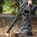 Воздуходувка аккумуляторная беспроводная BLOWER 2 в 1 Воздуходув и Пылесос с мешком-пылесборником