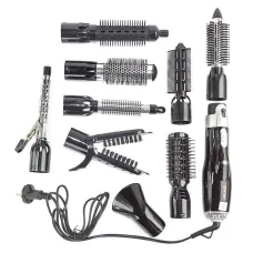 Воздушный мультистайлер для волос GEMEI GM-4833 10 в 1 | Фен щетка | стайлер | утюжок | плойка
