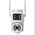 Поворотная Wi-Fi камера Q13 6 МП • Уличная IP-камера видеонаблюдения с двумя объективами 3 МП + 3 МП, ночным видением и iCSee