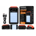 Power Bank Aroimac 56-68 80000 mAh черный • Внешний аккумулятор Aroimac 56-68 80000 mAh с LED-фонарем и цифровым индикатором