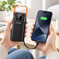 Power Bank Aroimac ARO546 60000 mAh Black • Портативний зарядний пристрій Aroimac зі швидкою зарядкою 22,5W Fast Charge QC3.0, 4 USB виходами та LED Lighting