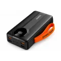 Power Bank Aroimac VP318 30000 mAh Black • Внешний аккумулятор Aroimac VP318 Super Slim с быстрой зарядкой 22,5W, LED дисплеем, 4 USB выходами и встроенными кабелями