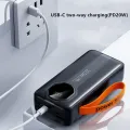 Power Bank Aroimac VP318 30000 mAh Black • Внешний аккумулятор Aroimac VP318 Super Slim с быстрой зарядкой 22,5W, LED дисплеем, 4 USB выходами и встроенными кабелями