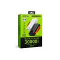 Power Bank Aroimac VP318 30000 mAh White • Внешний аккумулятор Aroimac VP318 Super Slim с быстрой зарядкой 22,5W, LED дисплеем, 4 USB выходами и встроенными кабелями
