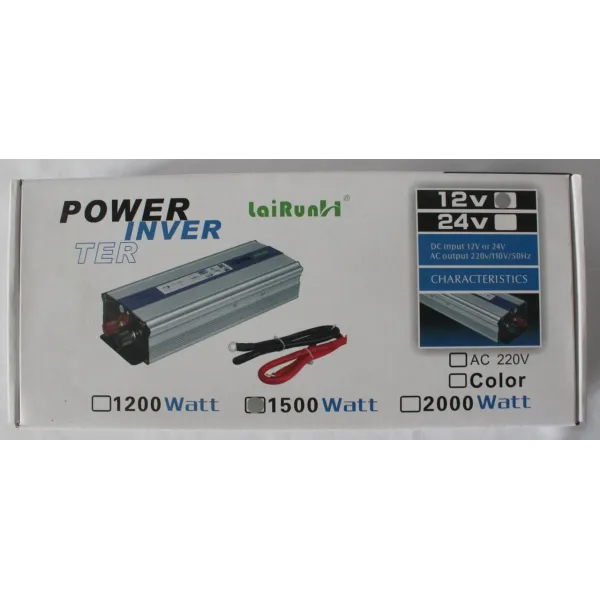 Преобразователь Авто Инвертор 12 V 220 V 1500 W am PR5