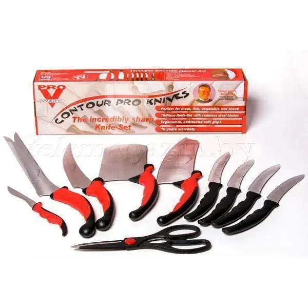 Превосходный набор кухонных ножей Contour Pro Knives (Контр Про) PR4