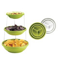Миска трехуровневая для вечеринок Twist Fold 3 Tiered Bowl | миска для снеков PR4