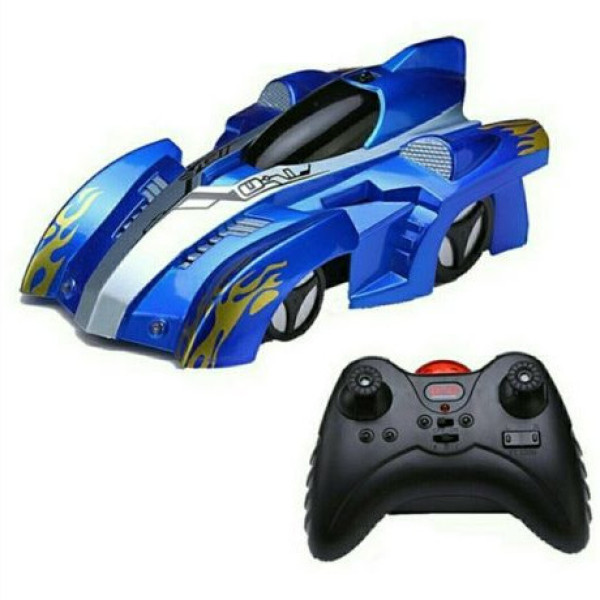 Антигравитационная машинка на радиоуправлении Wall Climber Синий CG01 PR3