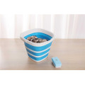 Складное силиконовое ведро Collapsible Bucket, 10 литров | Ведро пластиковое хозяйственное