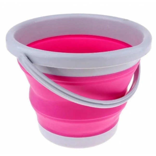 Складное силиконовое ведро Collapsible Bucket, 10 литров | Ведро пластиковое хозяйственное