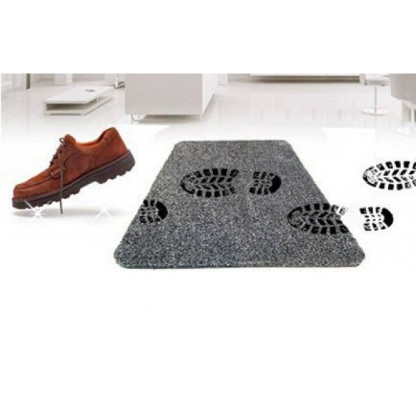 Придверный супервпитывающий коврик Clean Step Mat Коричневый PR3