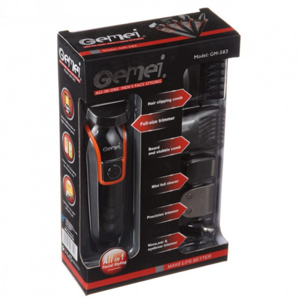 Беспроводная Машинка для стрижки волос GEMEI GM-583 + Триммер (РК-46903) CG21 PR5