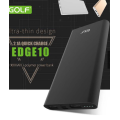 Power Bank 10000mAh GOLF Edge 10 / Портативная батарея / внешний аккумулятор CG09 PR4