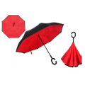 Зонт наоборот Up Brella однотонный Красный PR2