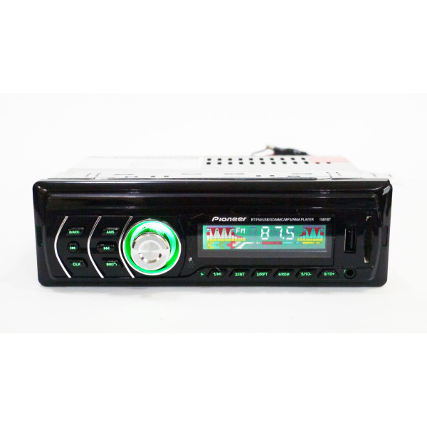 Автомагнитола Pioneer 1DIN MP3-1581BT RGB/Bluetooth PR4/функция MUTE/ часы