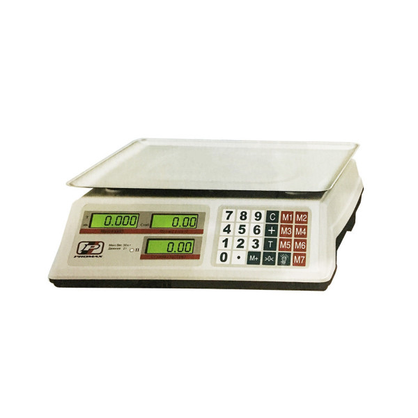 Весы торговые 50кг Promax PR 5000 24х34см CG15 PR5