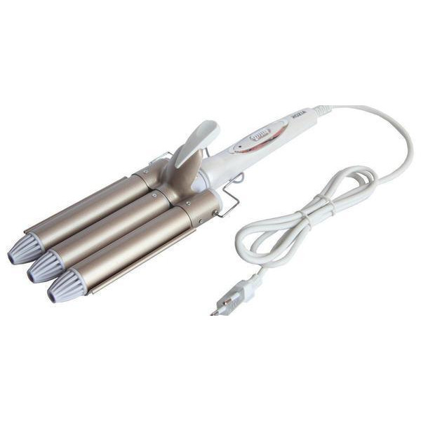 Тройная плойка для волос с керамическим покрытием | Упругие волны | Укладка и локоны Rozia HR-722 CG24 PR3