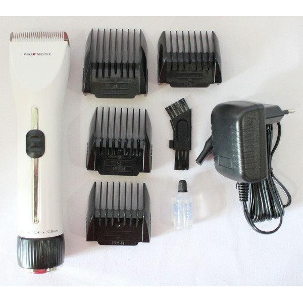 Машинка триммер для стрижки Promotec PM 363 с индикатором керамические ножи CG21 PR4