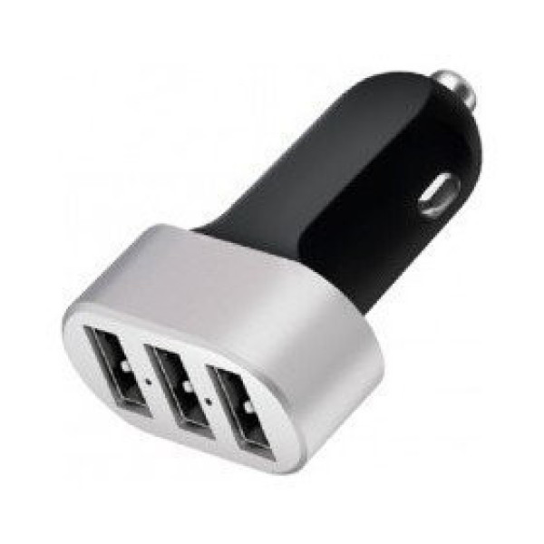 Сетевой адаптер CAR USB 3 USB, блок питания, переходник от прикуривателя PR1