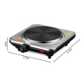 Плита электрическая одноконфорочная RAF R.8843, 1000 Вт · Настольная электроплита на одну конфорку · Нержавеющая сталь