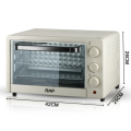 Духовка электрическая RAF5306 · Портативная духовая печь для дома, 22 л · Белая
