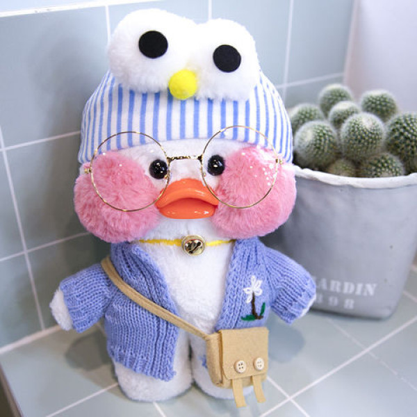 Уточка Лалафанфан Cafe Mimi LaLafanfan Детская мягкая плюшевая игрушка, 30 см