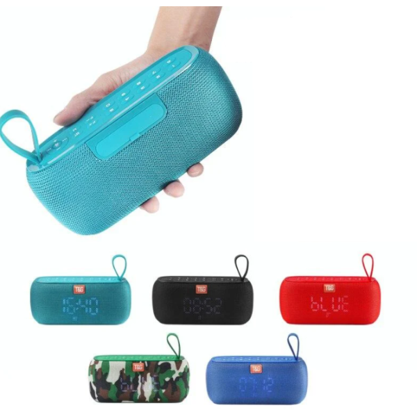 Портативная колонка TG177 Bluetooth с функциями Power Bank, Радио, Электронных часов