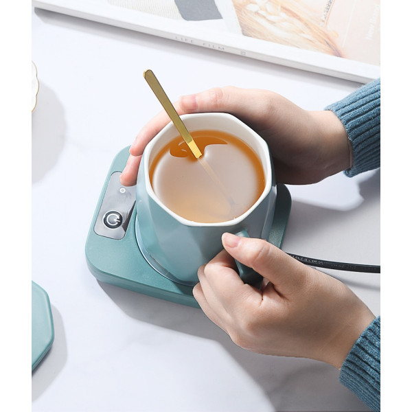 Подставка для чашки с постоянной температурой 55° Теплый коврик для подогрева чая, кофе, детского питания