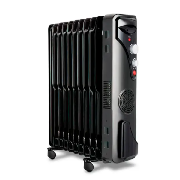 Радиатор масляный RAF 0929 Бытовой масляный обогреватель – батарея на 9 секций, 2400 Вт