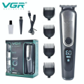 Набор для стрижки VGR V-105 USB 5 в 1 Машинка с насадками и зарядной док-станцией