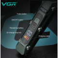 Аккумуляторная машинка для стрижки VGR V-696 с насадками и LCD дисплеем · Беспроводной триммер с зарядной док-станцией · USB зарядка