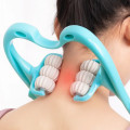 Ручной роликовый массажер для шеи Neck Stretcher с вращающимися рельефными роликами 360°
