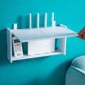Настенная полка для роутера Смайл · Настенный короб - стеллаж для хранения маршрутизатора без сверления