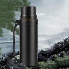 Термос DayDays A250 из нержавеющей стали, 2.5 л · Туристический термос – бутылка с вакуумной крышкой и ручкой для переноски