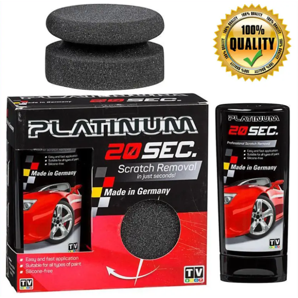 Средство для удаления царапин Platinum 20 sec / Паста для полировки автомобиля