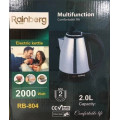 Электрочайник Rainberg RB-804 дисковый чайник из нержавеющей стали, 2 л ∙ 2000 Вт