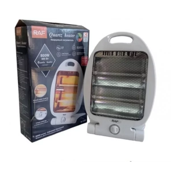 Кварцевый обогреватель RAF R1190 Электрический инфракрасный портативный обогреватель для дома QUARTZ HEATER, 800Вт